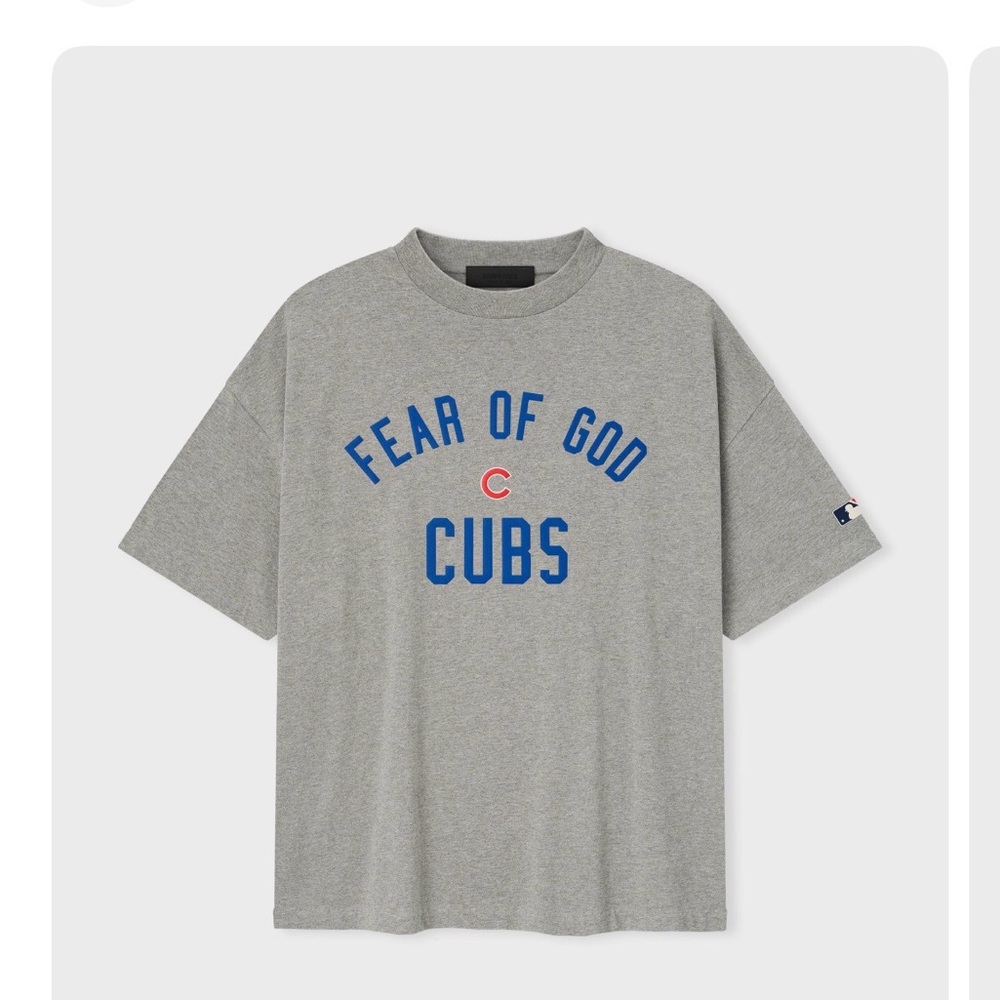 Fear of God Gray and Blue Cubs T-Shirt
